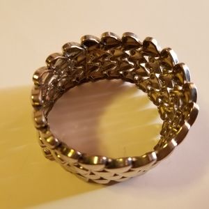 Silver Heart Stretch Bracelet